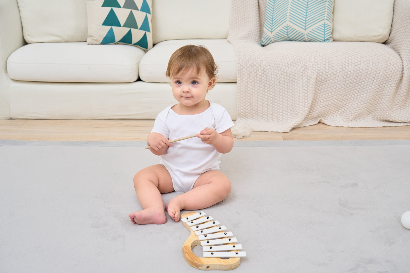 Babyzee Memory Foam Play Mat - Grey