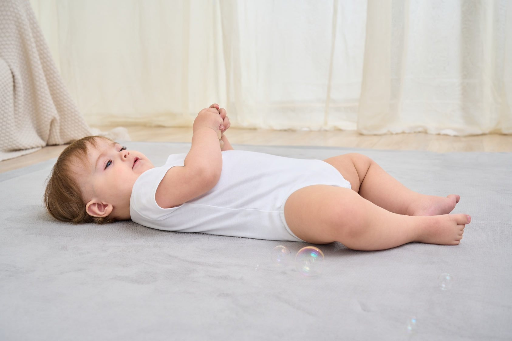 Babyzee Memory Foam Play Mat - Grey