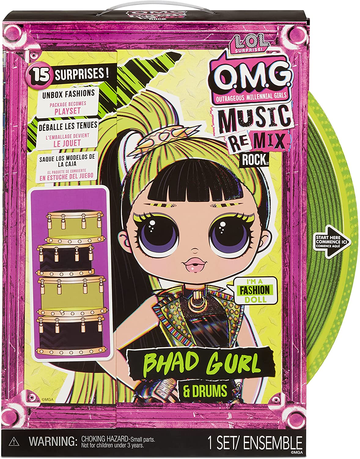 L.o.l. Surprise Omg Remix Rock Bhad Gurl & Drum