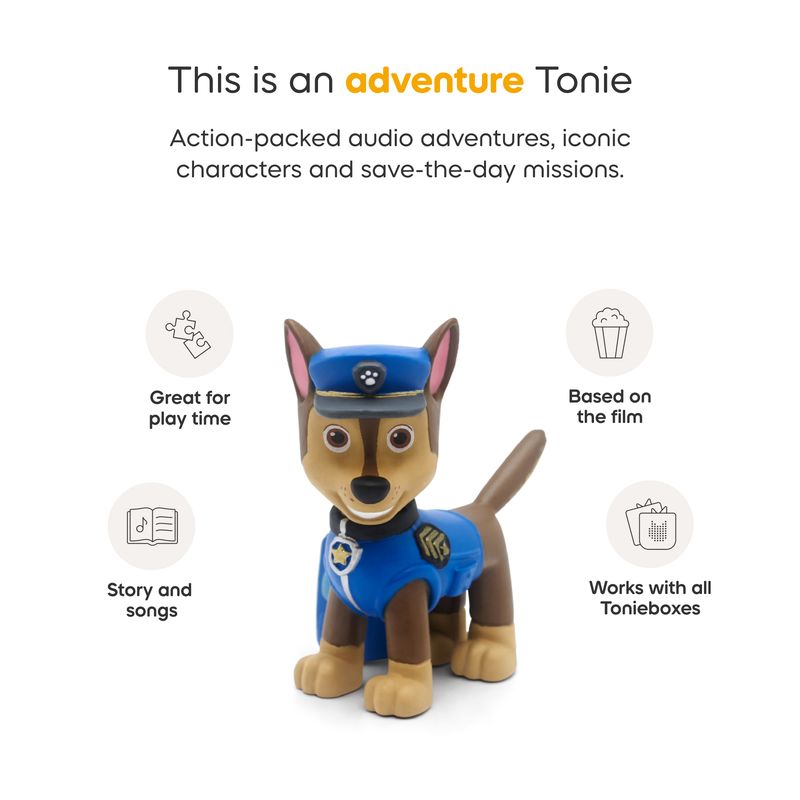 Tonies Moon Grey Toniebox 2 Play Set With Paw Patrol Chase Tonie