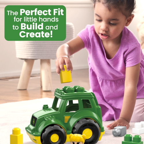 Mega Bloks John Deere Building Toy Blocks Lil Tractor