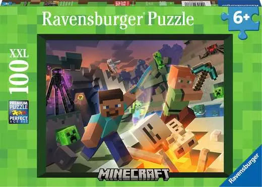 Ravensburger Monster Minecraft, Xxl 100 Piece Jigsaw Puzzle