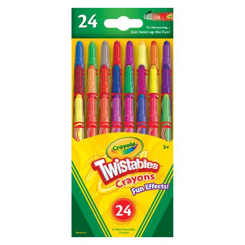 24 Mini Twistable Special Effect Crayons