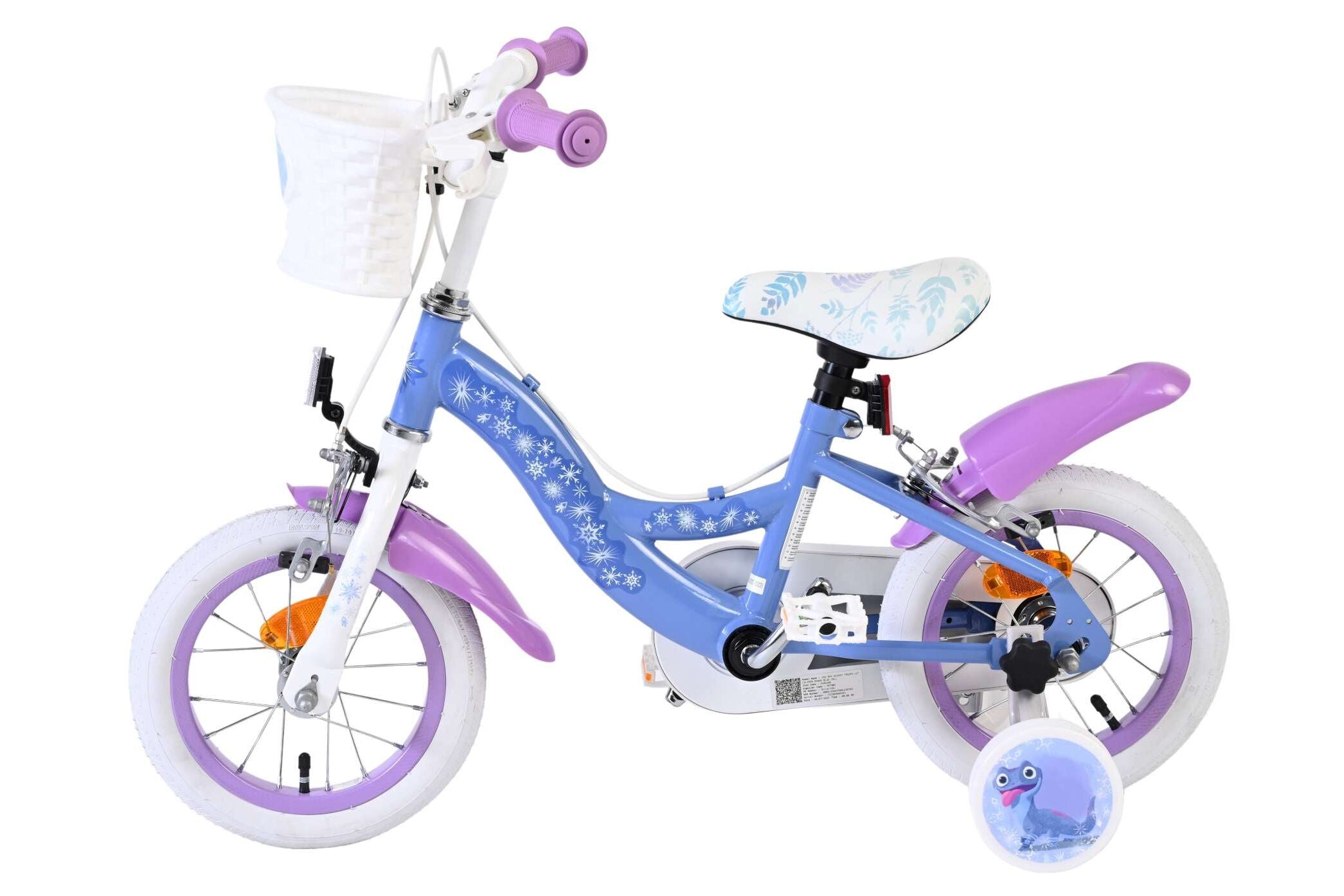 Disney Frozen 2 Children's Bicycle - 12 Inch - Blue/Purple