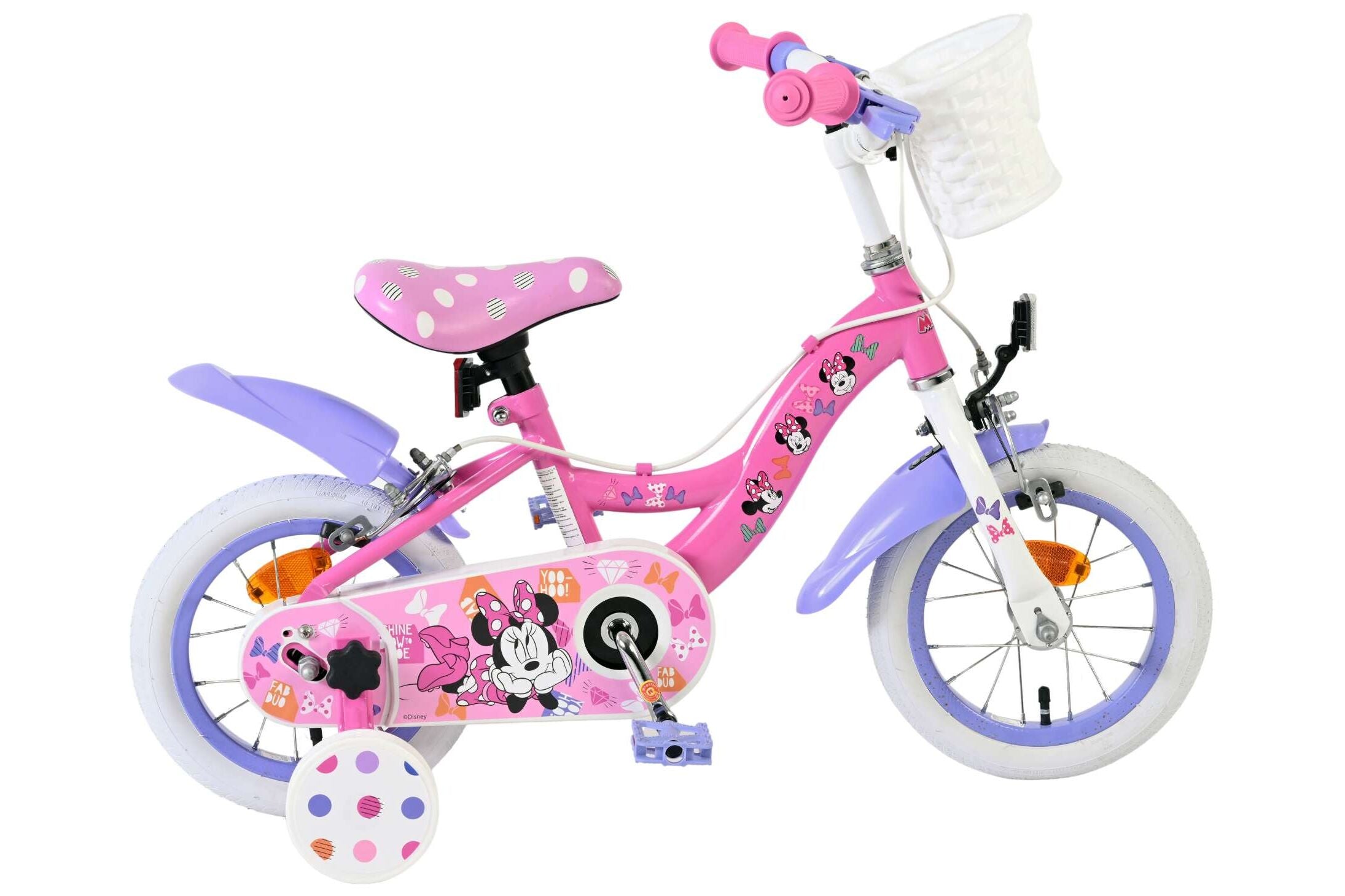 Disney Minnie Cutest Ever! Children's Bicycle - 12 Inch - Pink