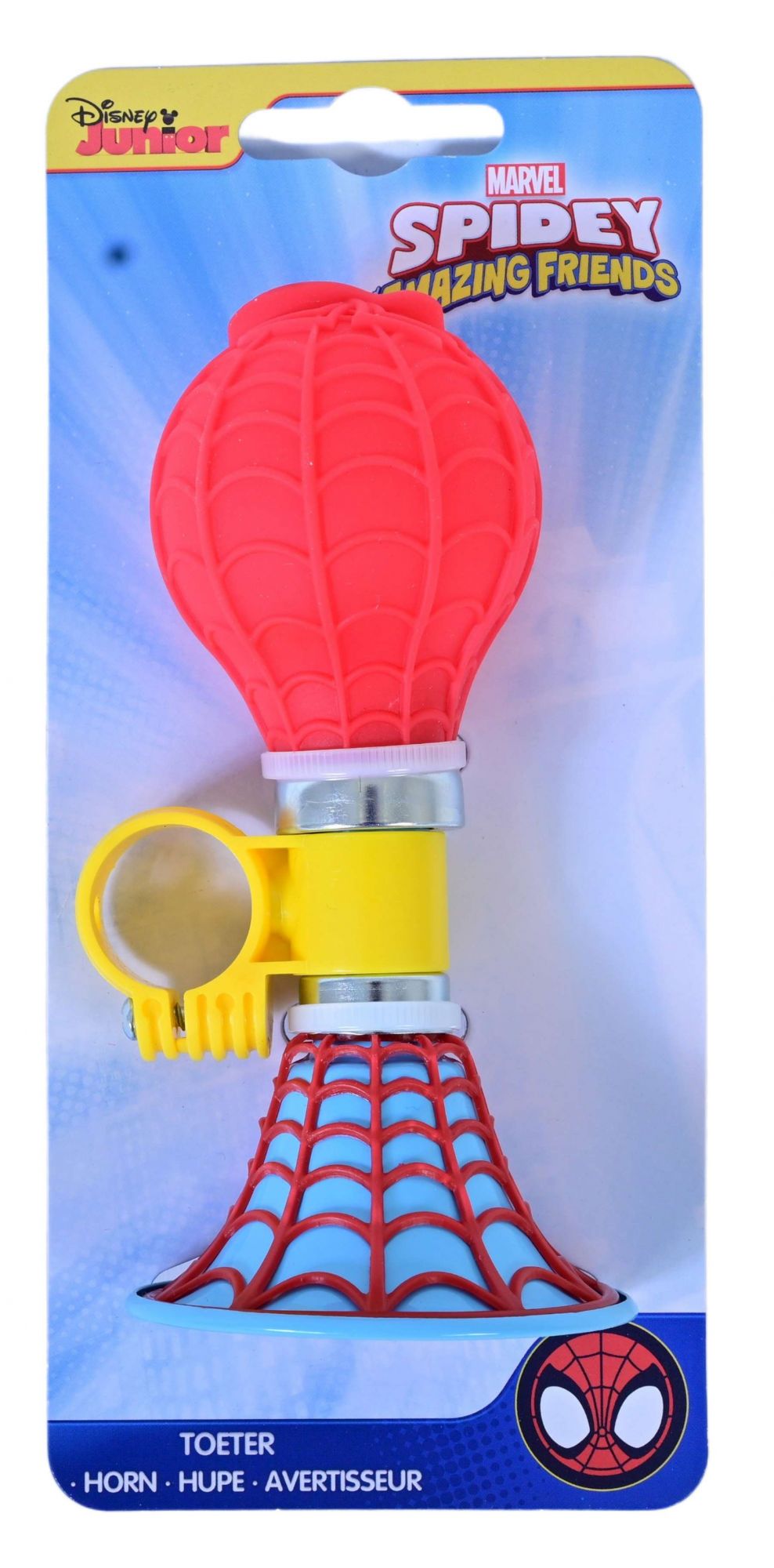 Spidey And His Amazing Friends Bicycle Horn - Red Blue Yellow