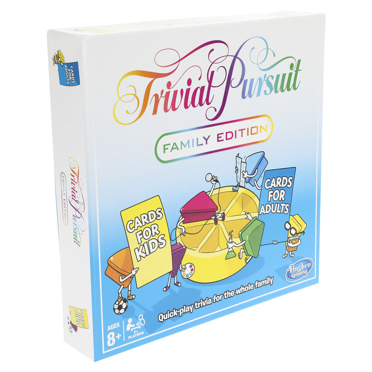 Trivial Pursuit Family Edition Board Game Family Game Night Trivia Ages 8 And Up