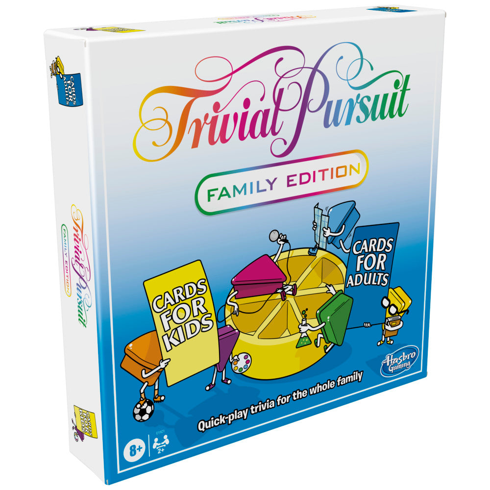 Trivial Pursuit Family Edition Board Game Family Game Night Trivia Ages 8 And Up