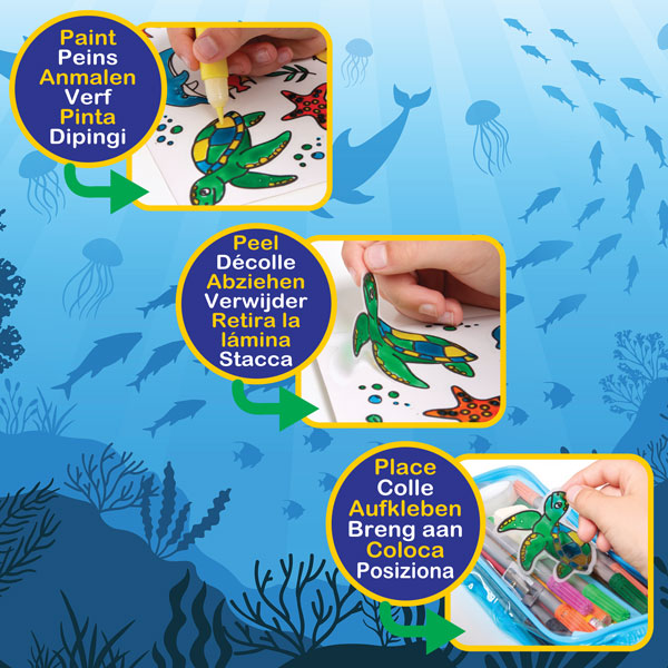 Colour Your Own Stickers – Sea Creatures