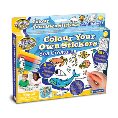 Colour Your Own Stickers – Sea Creatures