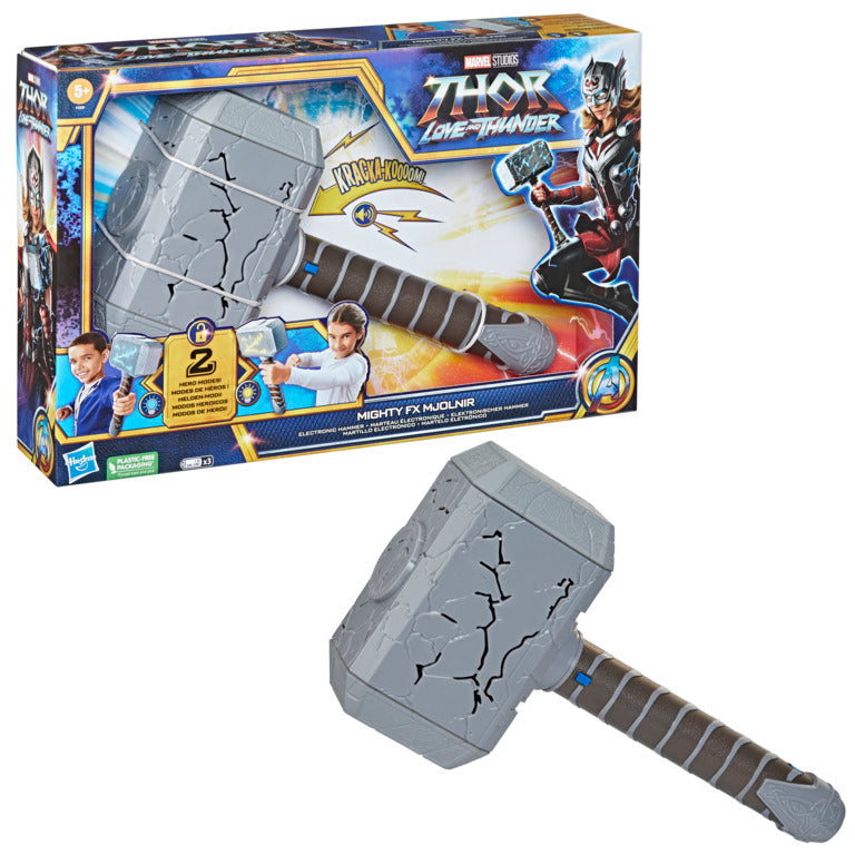 Marvel Studios’ Thor: Love And Thunder Mighty Fx Mjolnir Electronic Hammer