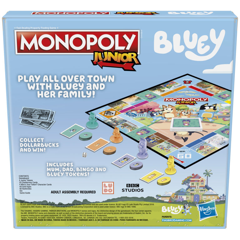 Monopoly Junior: Bluey Board Game