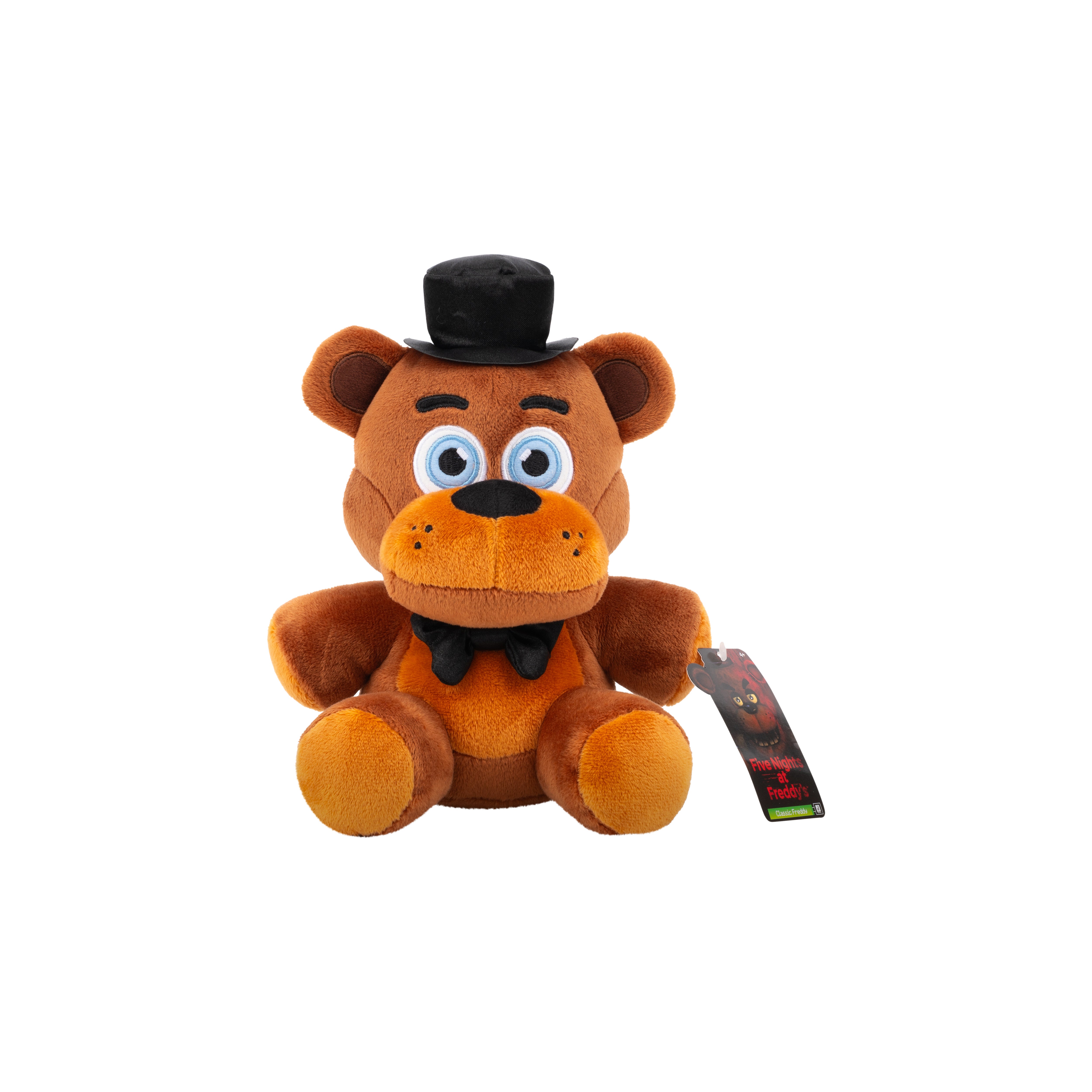 Five Nights At Freddy’s Classic Freddy Plush 8-Inch Stuffie With Soft Material And Glow-In-The-Dark Eyes