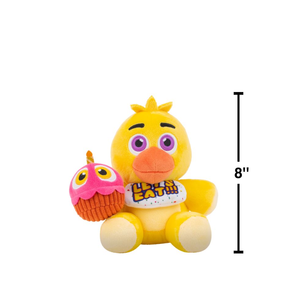 Five Nights At Freddy’s Classic Chica Plush - 8-Inch Stuffie With Soft Material And Glow-In-The-Dark Eyes