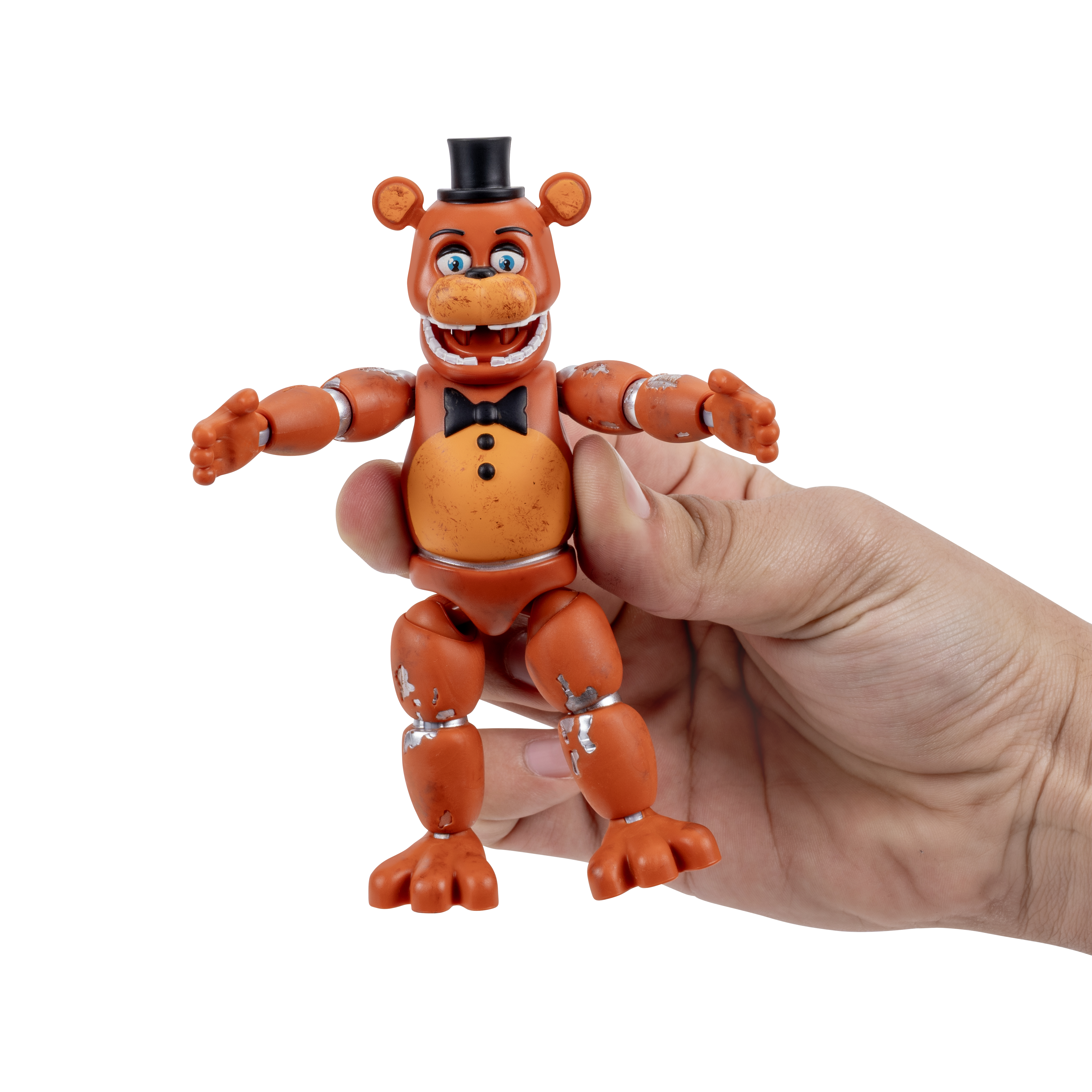 Five Nights At Freddy’s Withered Freddy - 5-Inch Articulated Figure With Jumpscare Feature And Glow-In-The-Dark Eyes