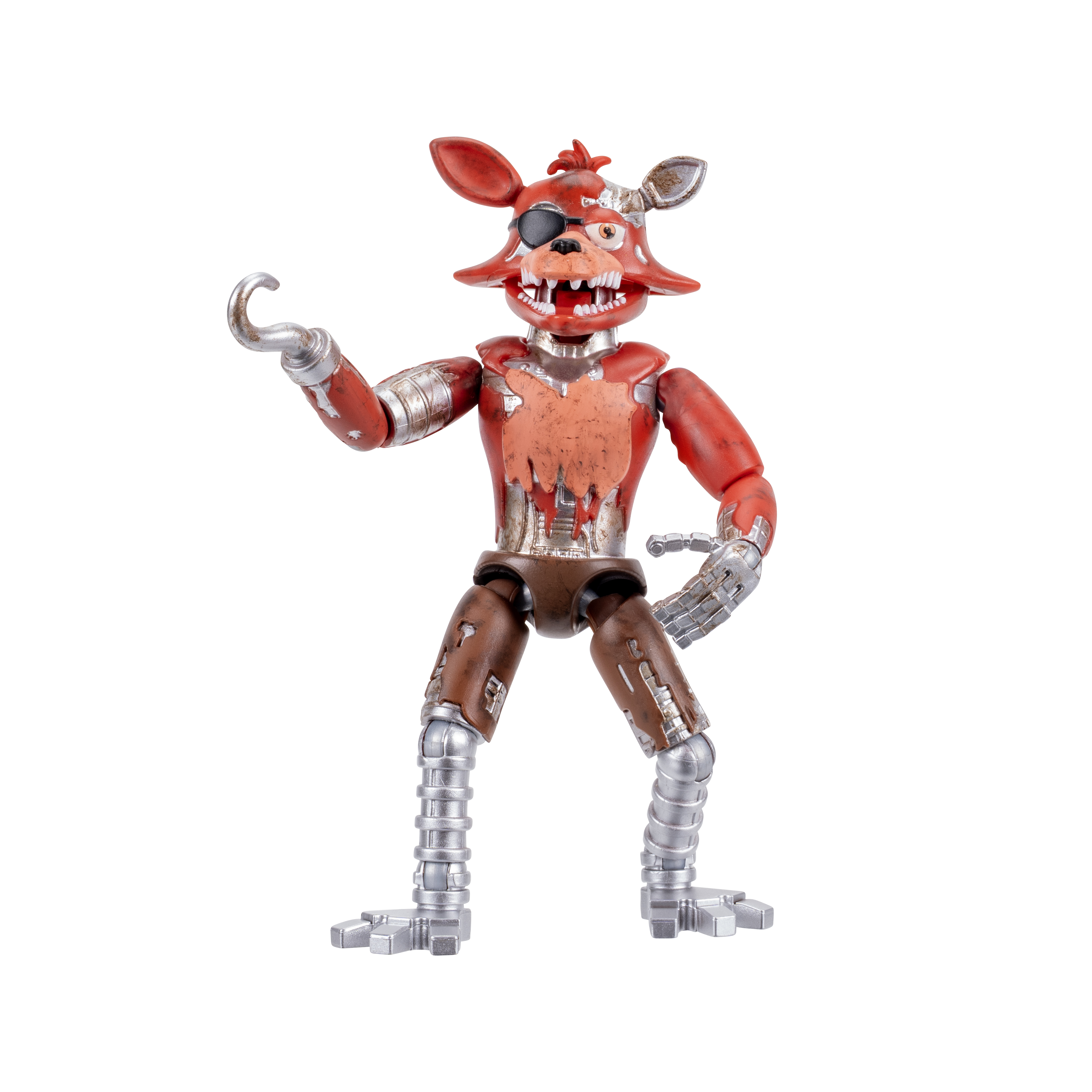 Five Nights At Freddy’s Withered Foxy - 5-Inch Articulated Figure With Jumpscare Feature And Glow-In-The-Dark Eyes