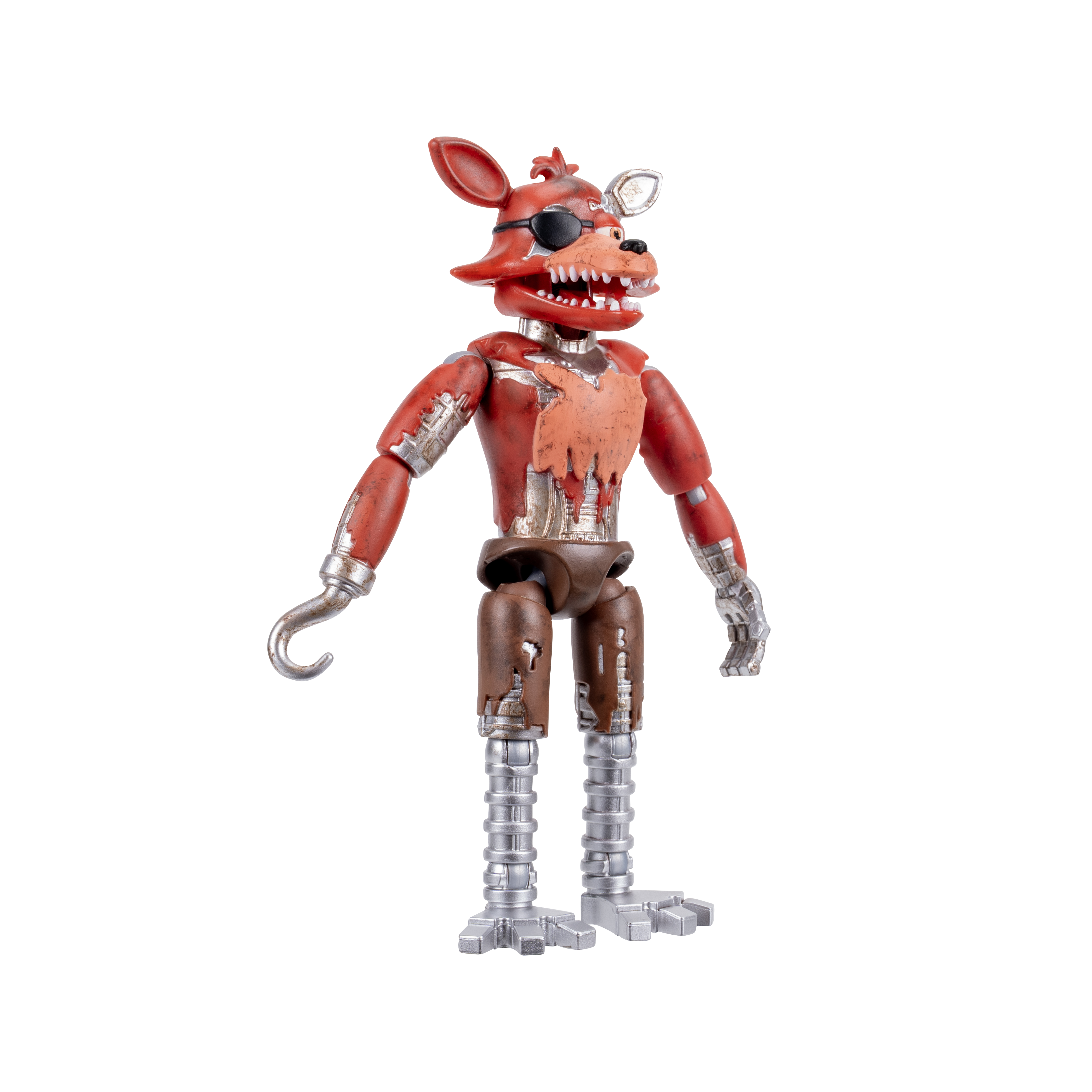 Five Nights At Freddy’s Withered Foxy - 5-Inch Articulated Figure With Jumpscare Feature And Glow-In-The-Dark Eyes