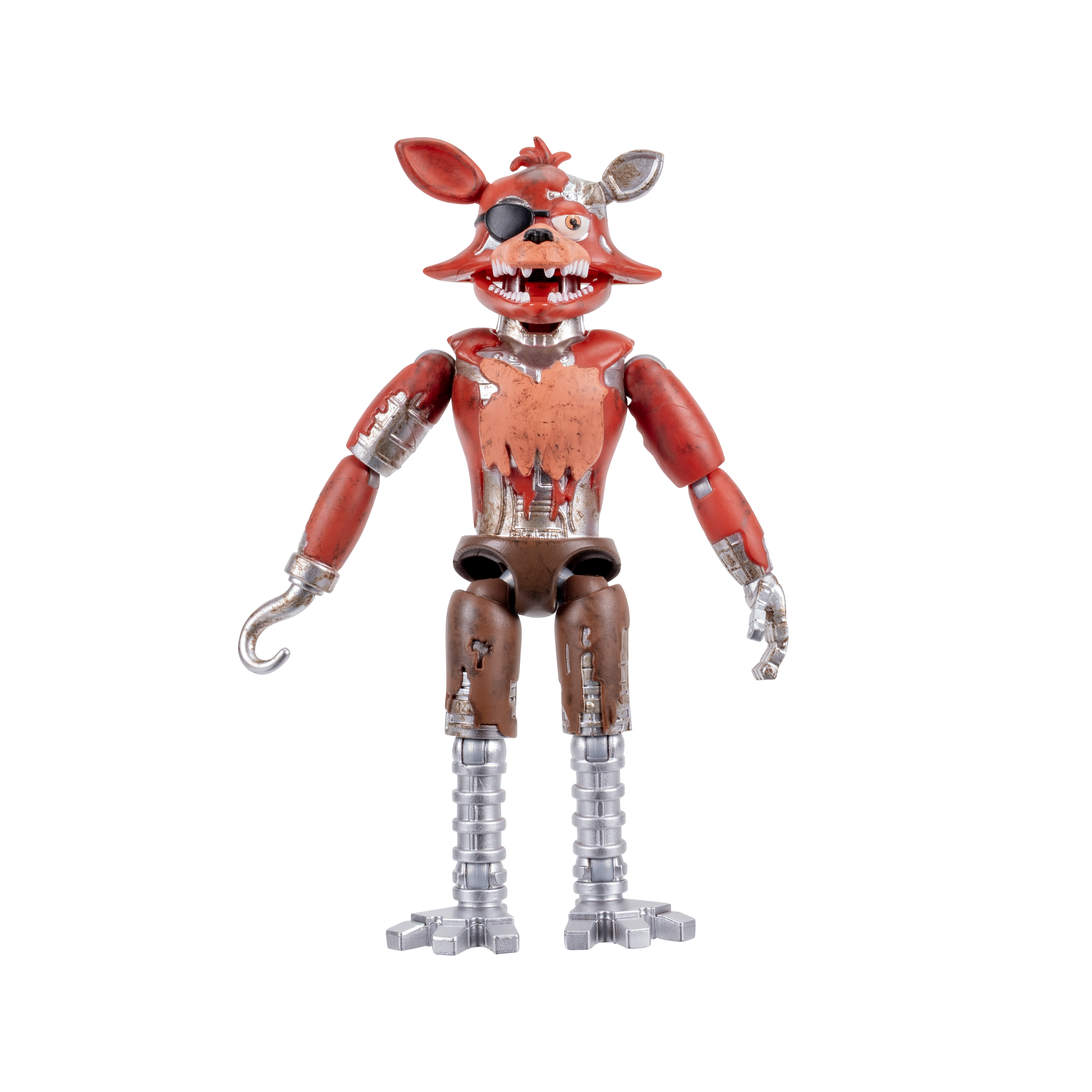 Five Nights At Freddy’s Withered Foxy - 5-Inch Articulated Figure With Jumpscare Feature And Glow-In-The-Dark Eyes