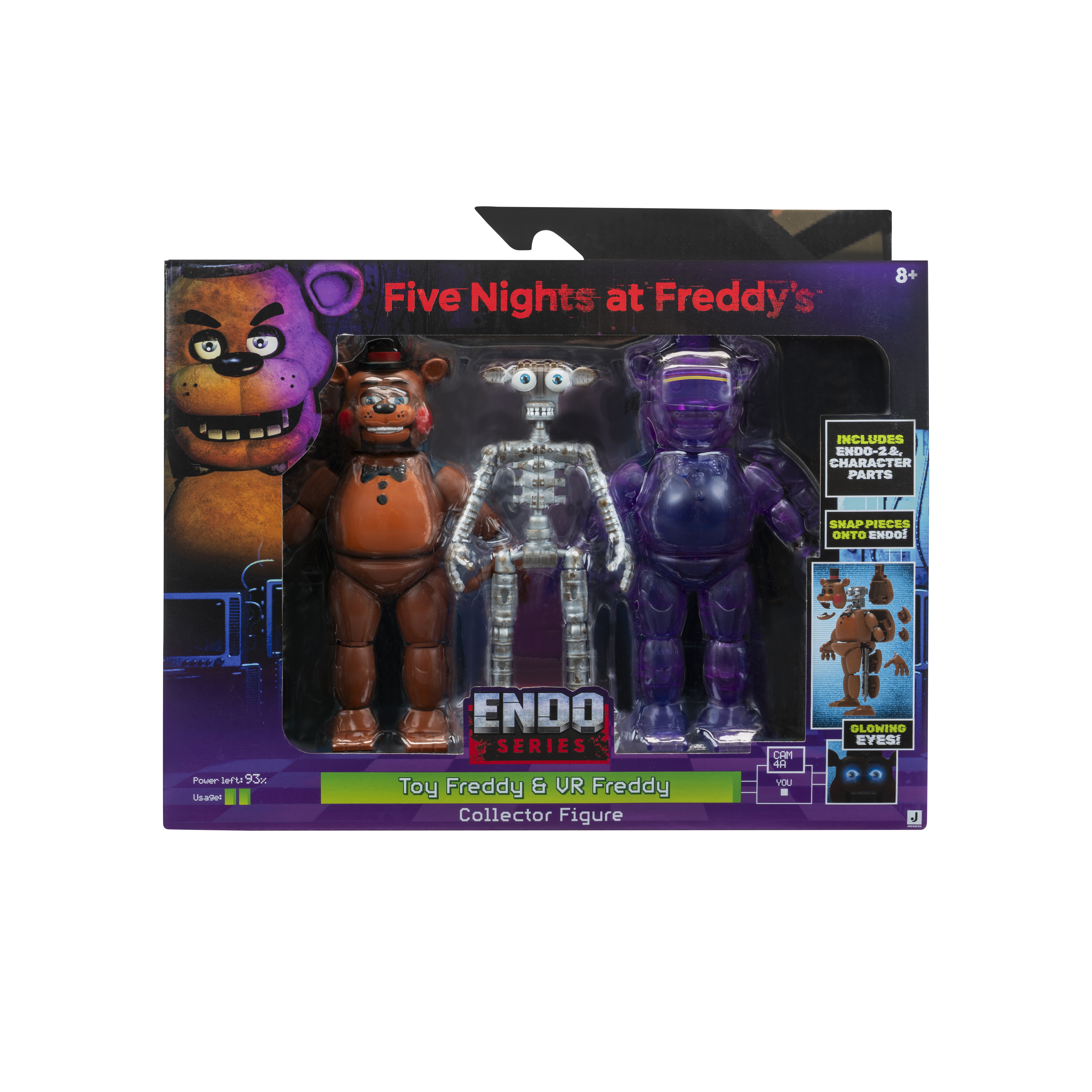 Five Nights At Freddy’s 6-Inch Endo-Series Collector Figure - 6-Inch Endo-1 With Swapable Toy Freddy And Vr Toy Freddy Parts