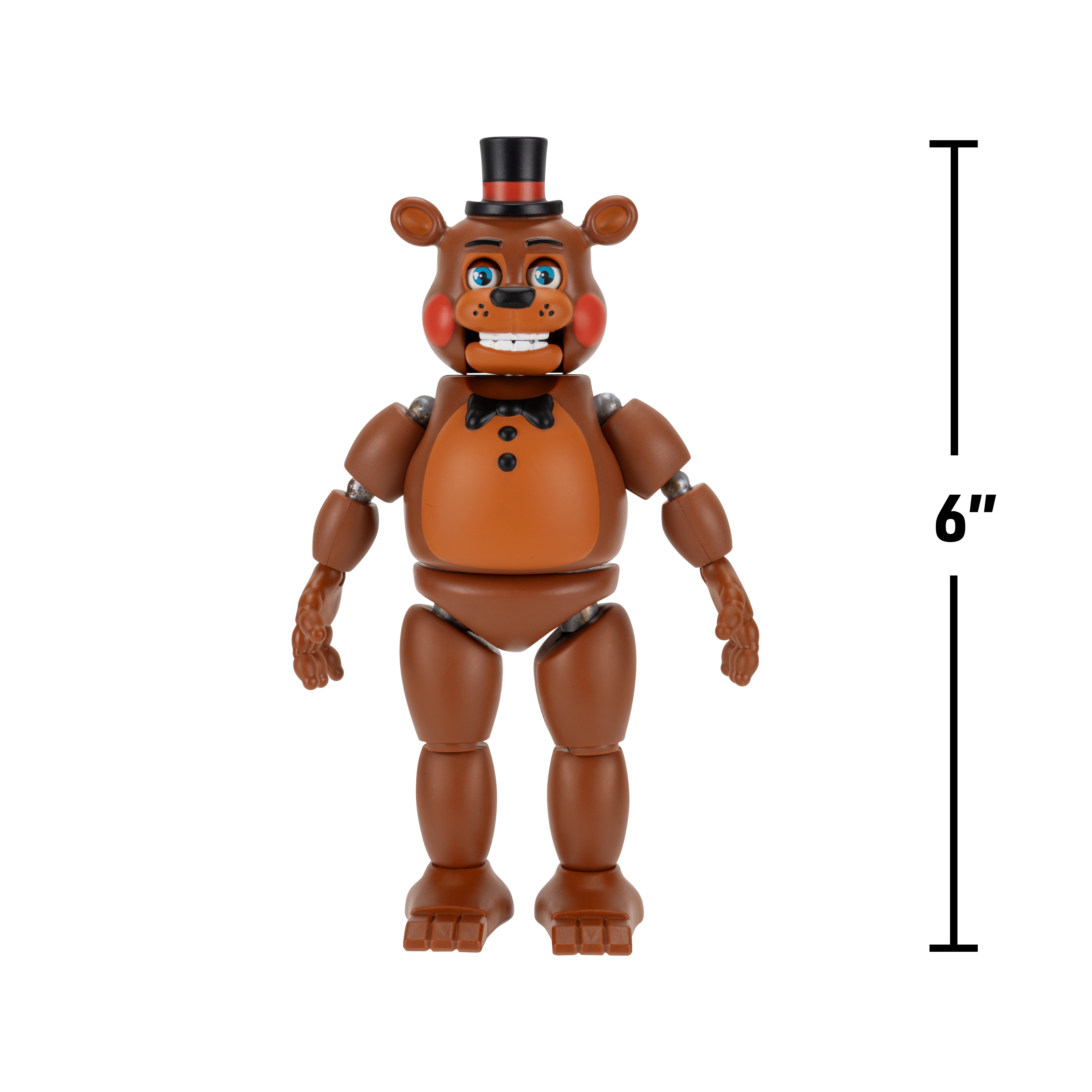 Five Nights At Freddy’s 6-Inch Endo-Series Collector Figure - 6-Inch Endo-1 With Swapable Toy Freddy And Vr Toy Freddy Parts