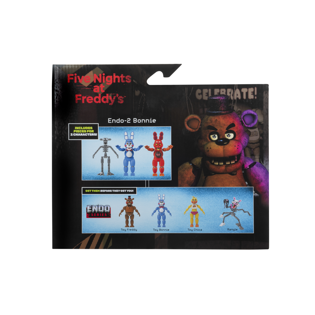 Five Nights At Freddy’s Endo-Series Collector Figure - 6-Inch Endo-1 With Swapable Toy Bonnie And System Error Toy Bonnie Parts