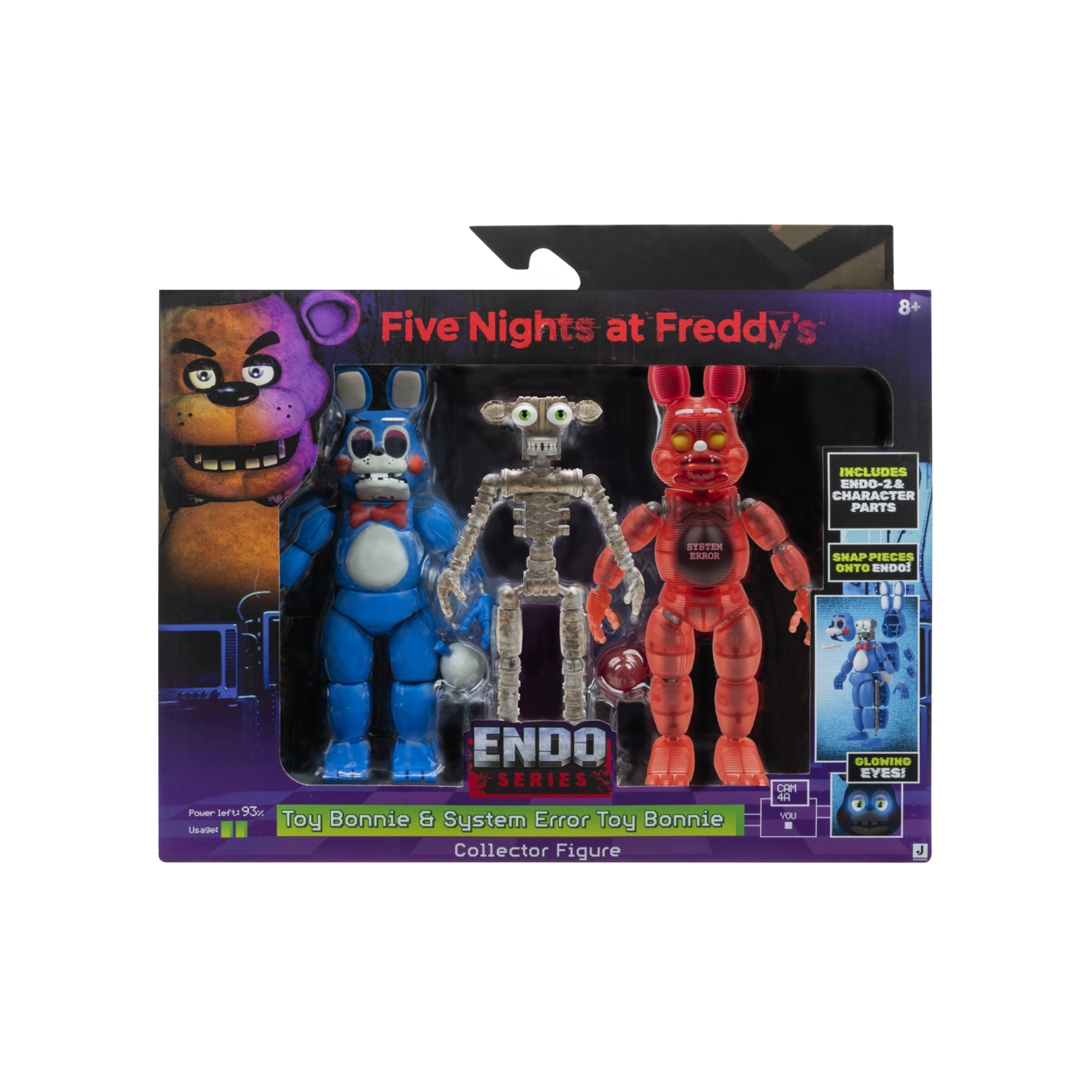 Five Nights At Freddy’s Endo-Series Collector Figure - 6-Inch Endo-1 With Swapable Toy Bonnie And System Error Toy Bonnie Parts