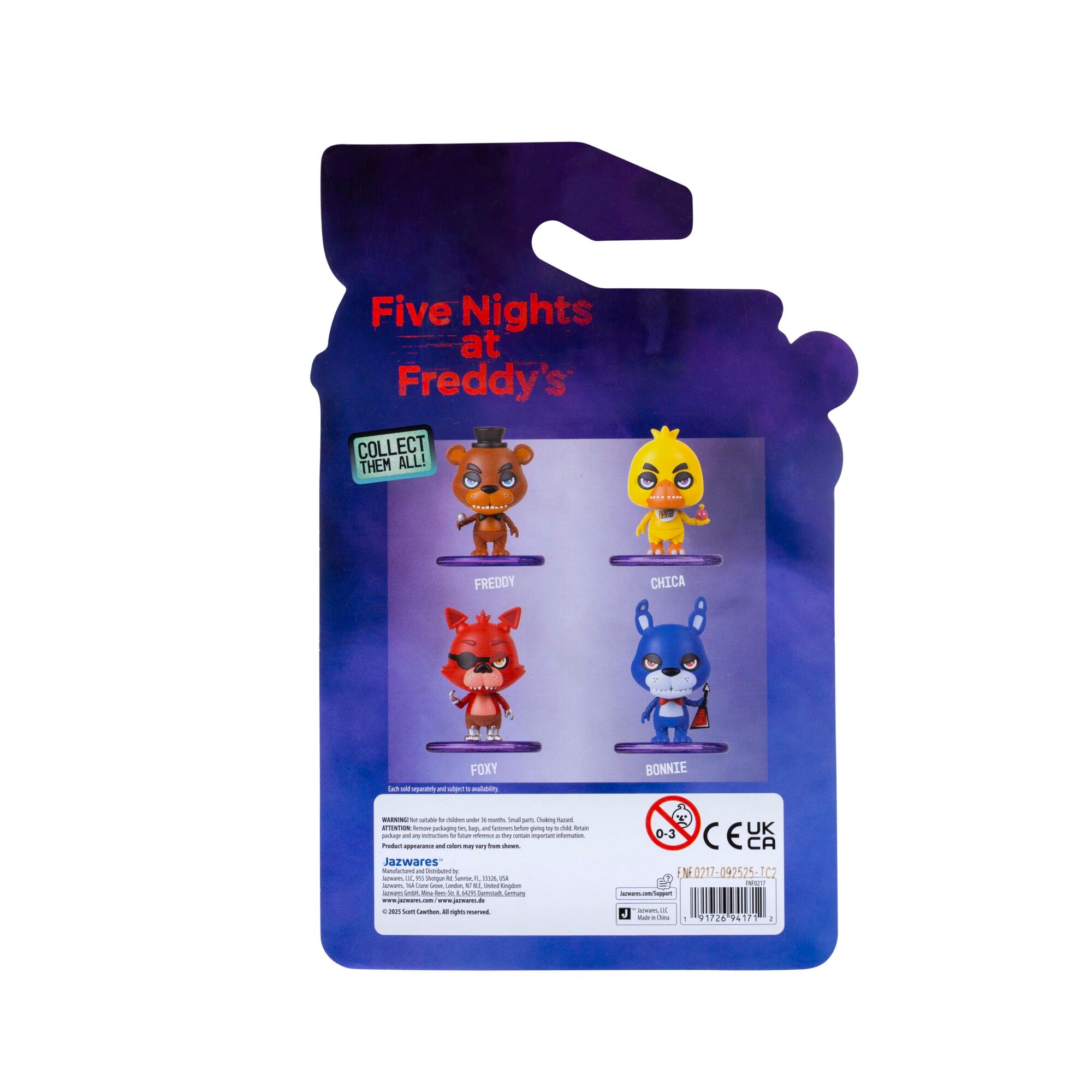 Five Nights At Freddy's Classic Creepy Cuties Assortment - 2-Inch Minifigure With Creepy Eyes And Kowakawaii Style