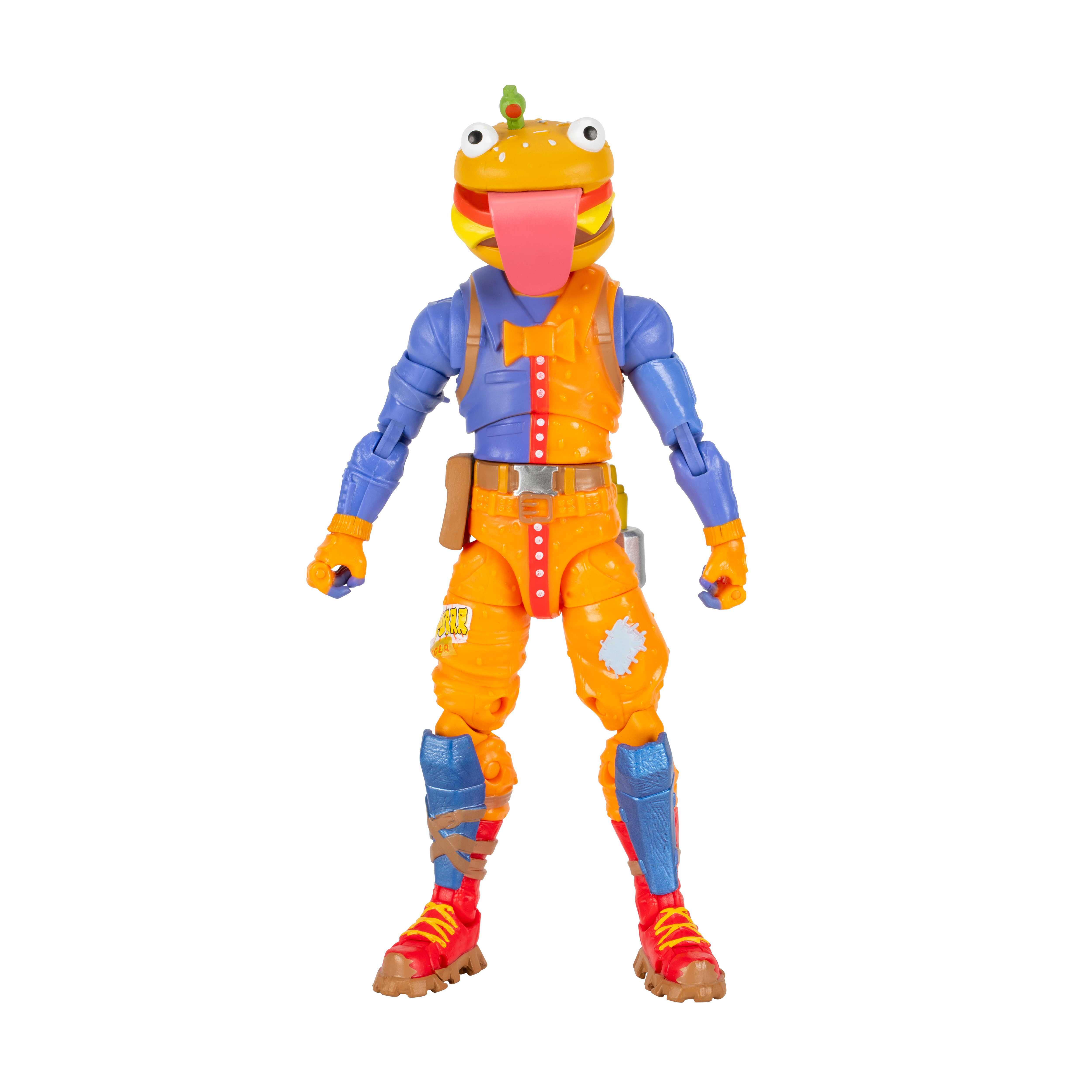 Fortnite Legendary Beef Boss - 6-Inch Articulated Figure With Harvesting Tool, Back Bling, And Code For Bonus Virtual Item