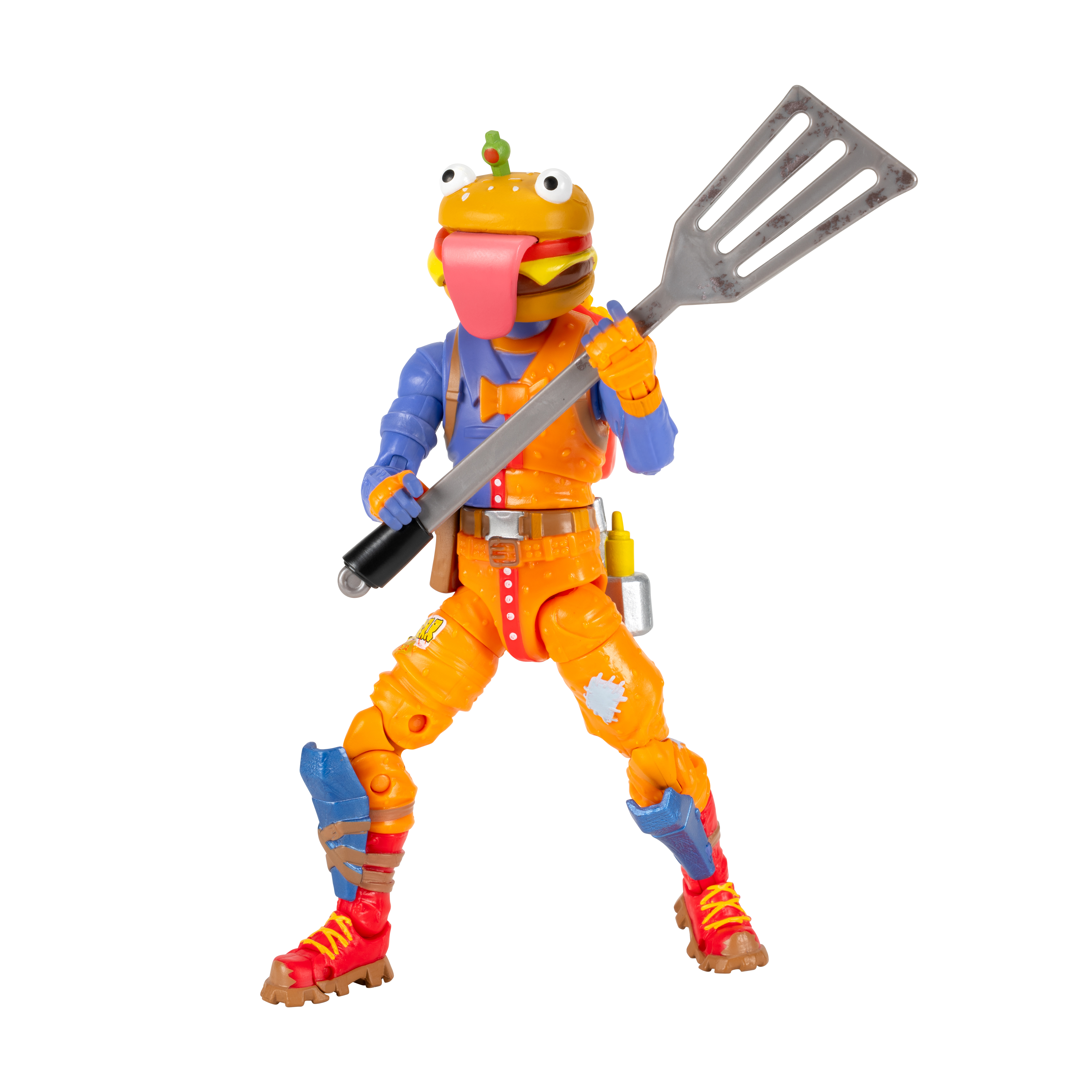 Fortnite Legendary Beef Boss - 6-Inch Articulated Figure With Harvesting Tool, Back Bling, And Code For Bonus Virtual Item