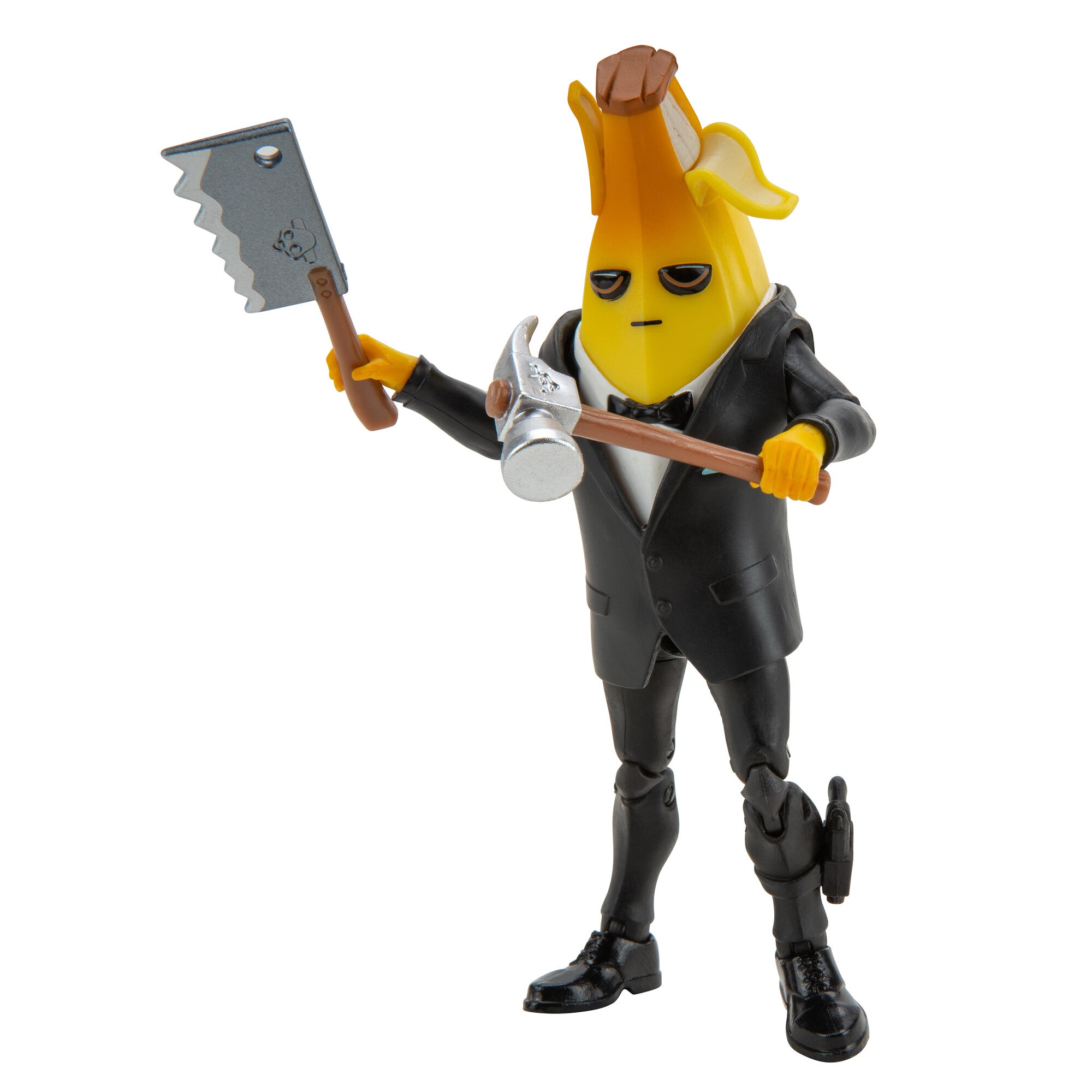 Fortnite Peely Vs. Fishstick 6 Pack - Six 4-Inch Articulated Figures With Weapons And Harvesting Tools