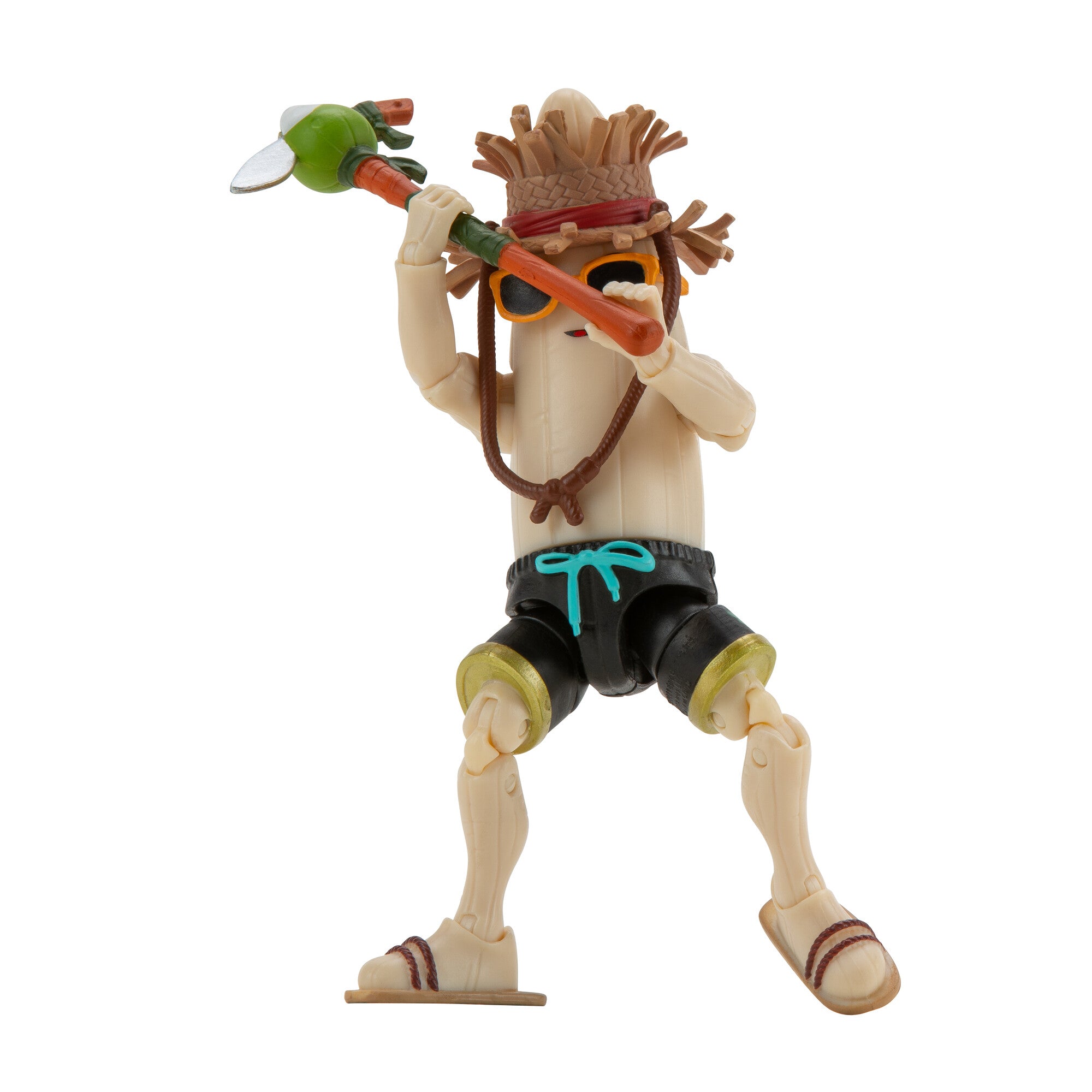 Fortnite Peely Vs. Fishstick 6 Pack - Six 4-Inch Articulated Figures With Weapons And Harvesting Tools