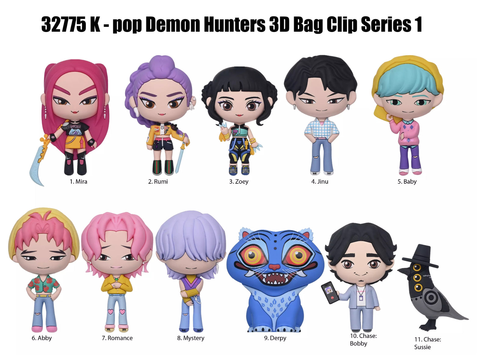 K-Pop Demon Hunters Series 1 Bag Clips