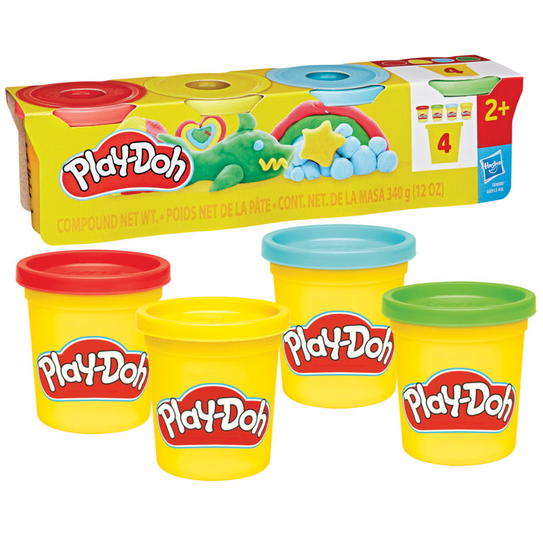 Play-Doh 4 Pack 3 Ounce Can Assortment