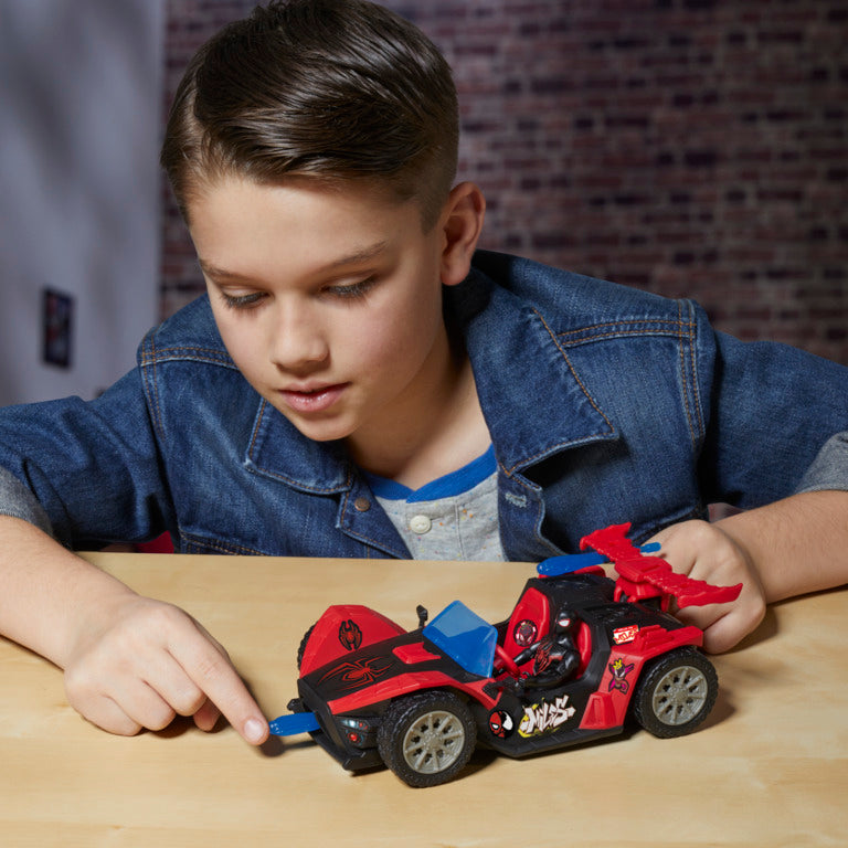 Marvel Spider-Man Venomversus Epic World Of Action Miles Morales Remix Blast Racer Figure & Toy Car