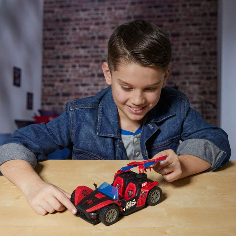 Marvel Spider-Man Venomversus Epic World Of Action Miles Morales Remix Blast Racer Figure & Toy Car