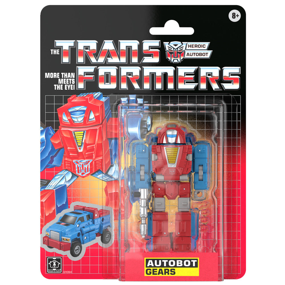 Transformers Toys Retro G1 Action Figure Autobot Gears (5”)