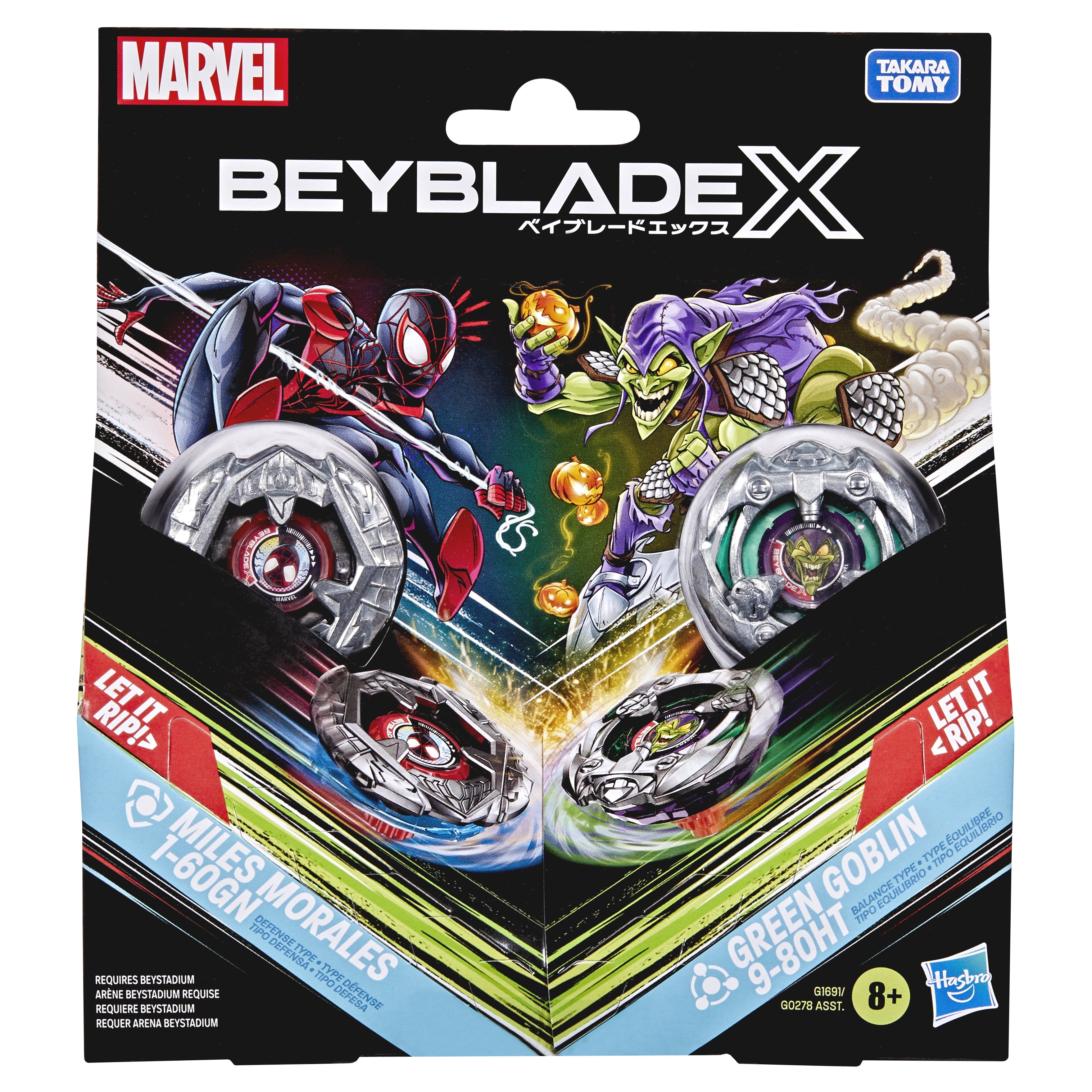 Beyblade X Marvel Spiderman Collab Multipack Set Assortment