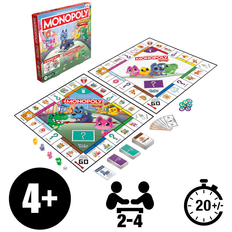 Monopoly Junior Board Game (2026) 2 Games In 1
