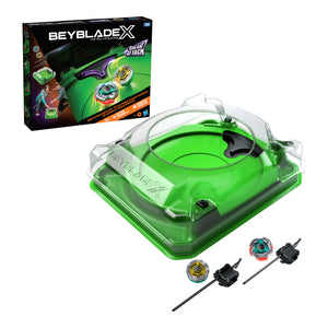 Beyblade X Sneak Attack Battle Set With Beystadium  Arena, 2 Tops, & 2 Launchers