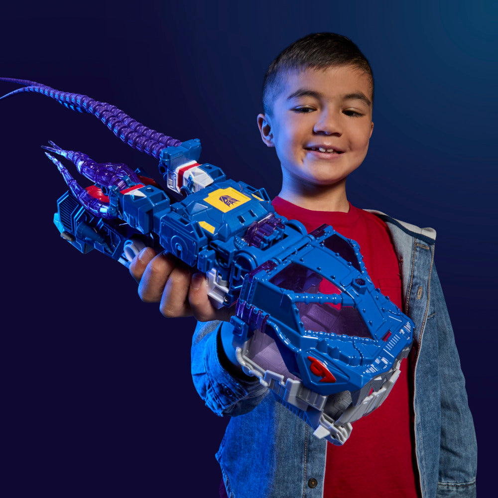 Transformers Cyberworld Soundwave Deep Sea Explorer Energon Surge 9-Inch Action Figure With Quick Change To Submarine Mode