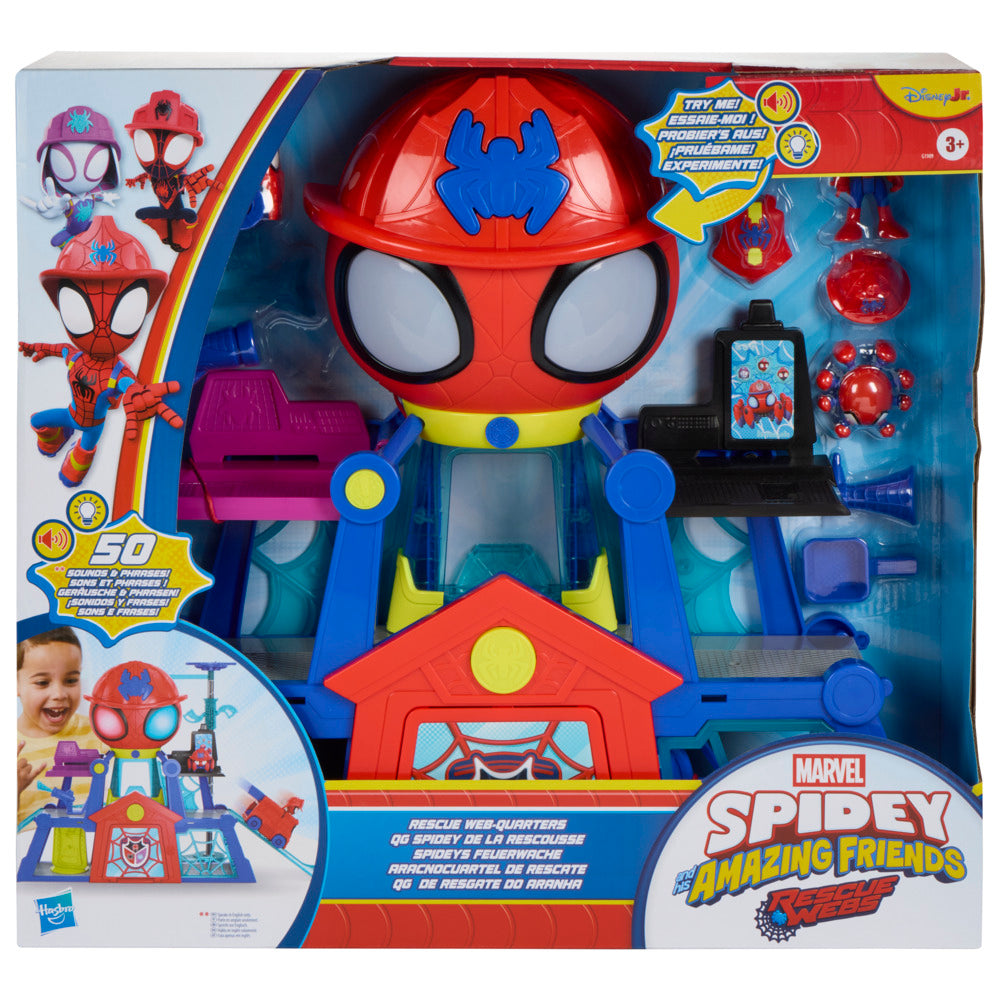 Marvel Spidey And His Amazing Friends Rescue-Webs Web-Quarters Playset