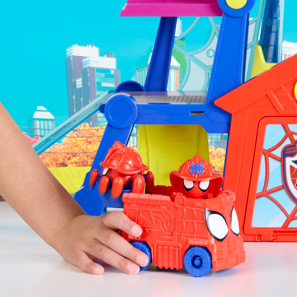 Marvel Spidey And His Amazing Friends Rescue-Webs Web-Quarters Playset