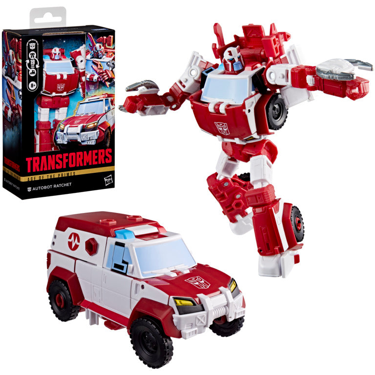 Transformers Age Of The Primes Autobot Ratchet, Deluxe Class 5.75-Inch Converting Action Figure