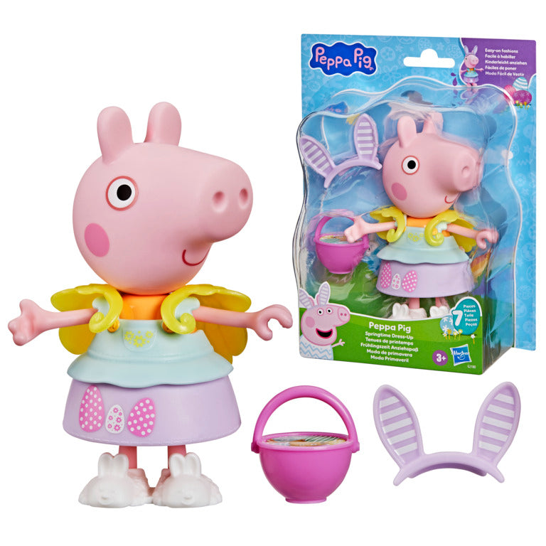 Peppa Pig Springtime Dress-Up 6” Figure With 6 Fashion Accessories