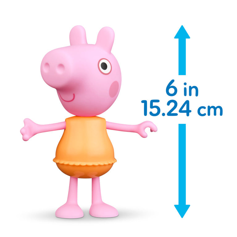 Peppa Pig Springtime Dress-Up 6” Figure With 6 Fashion Accessories