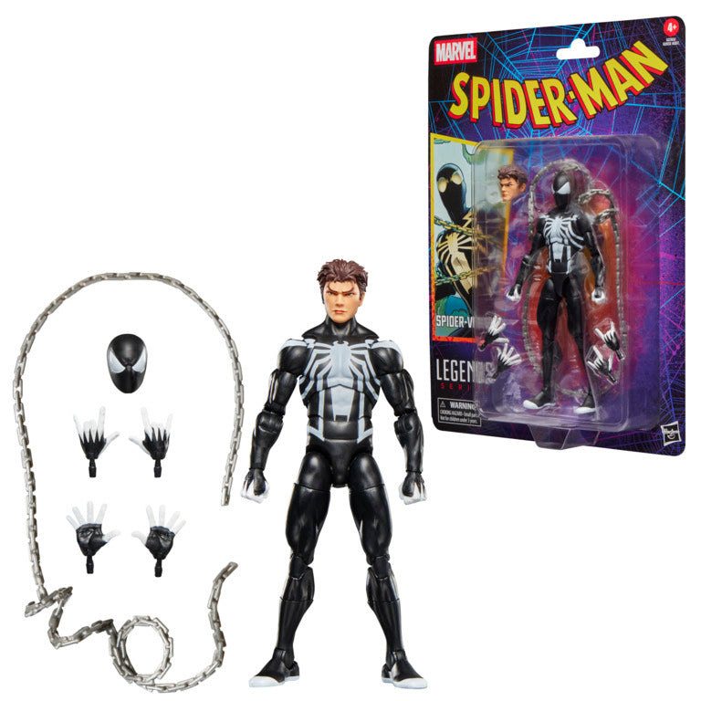 Marvel Legends Series Spider-Venom Retro Cardback Spider-Man Comics Action Figure