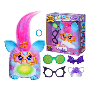 Furby Vibes Blue Razz Interactive Electronic Plush Toy