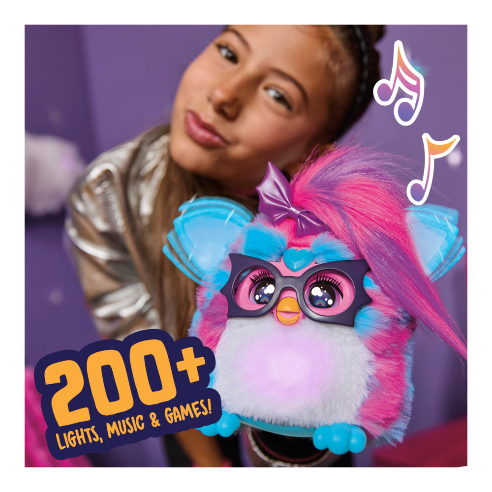 Furby Vibes Blue Razz Interactive Electronic Plush Toy