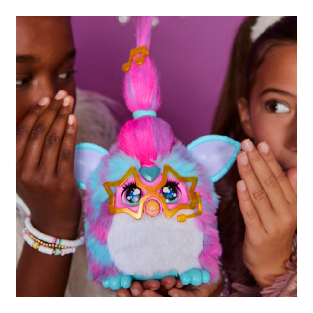 Furby Vibes Blue Razz Interactive Electronic Plush Toy