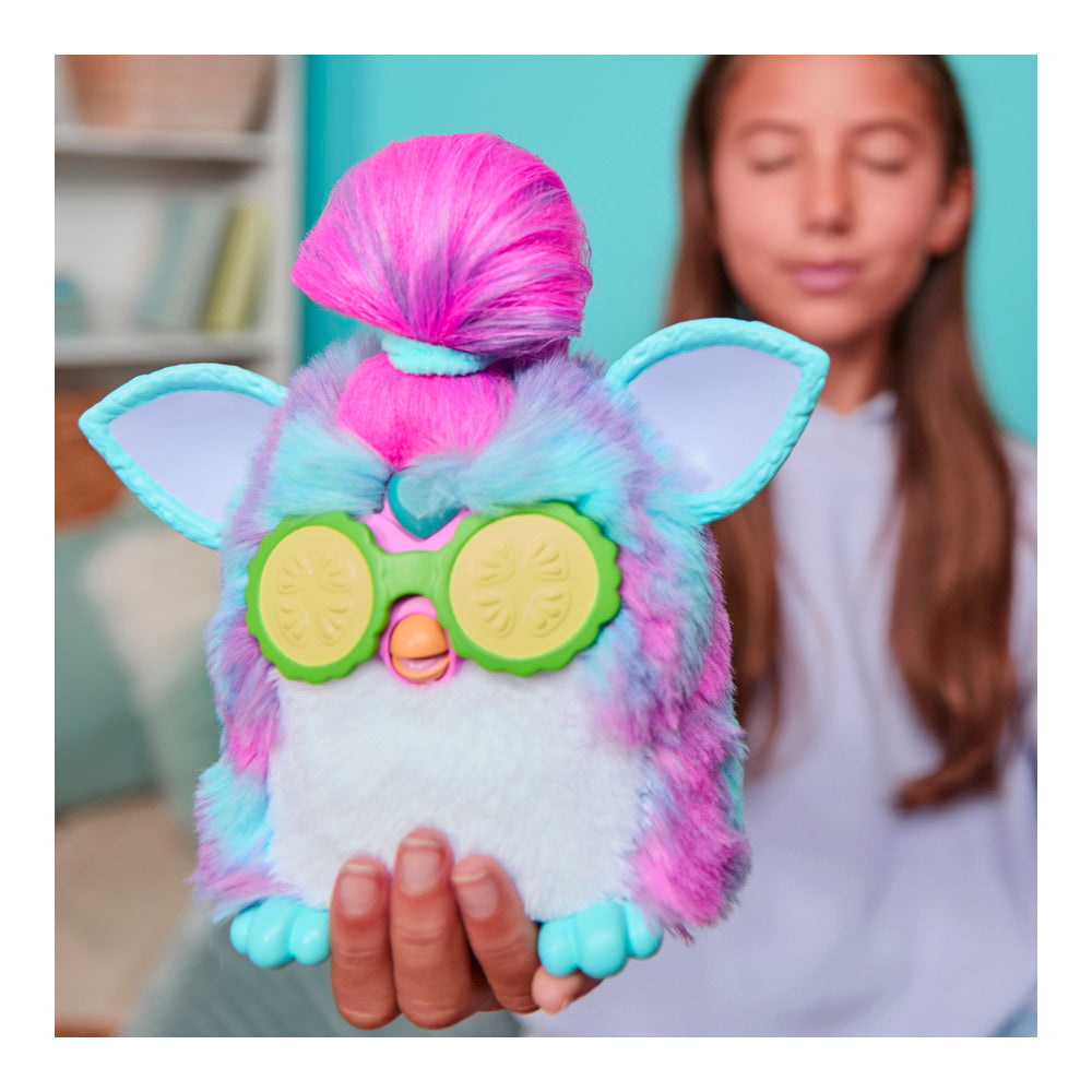 Furby Vibes Blue Razz Interactive Electronic Plush Toy
